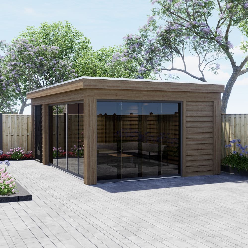 Antraciet glazen schuifwand configureren – 4 stijlvolle kleuren zonder meerprijs.